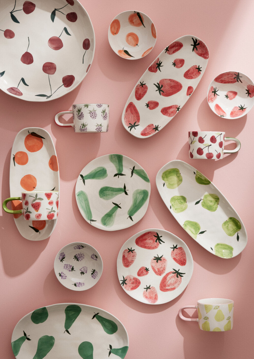 Fruity pærer krus, hvid/gul - 300 ml